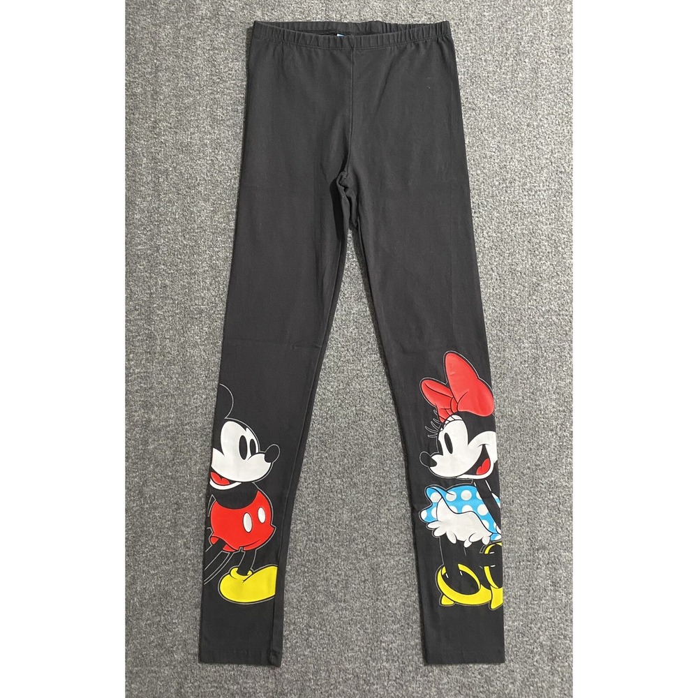 Disney Minnie Mouse Black Lounge Jogger Pajama Legging Pants Girls Small L